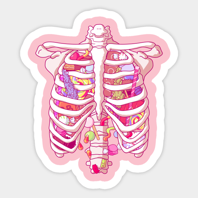 Sweet on the Inside Sticker by escaramaridesigns